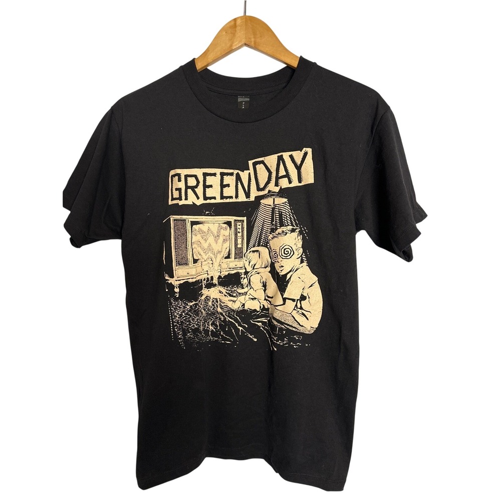 GREEN DAY NWOT Size M Insomniac Black Graphic Band T-Shirt Punk Rock